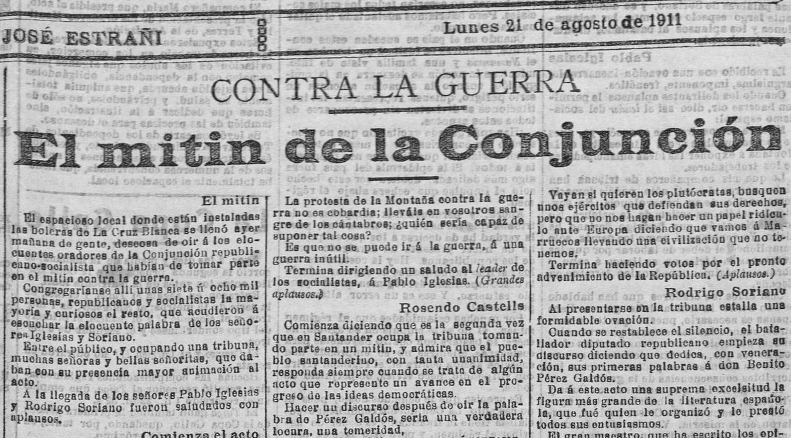 El Cantábrico 21/08/1911 / DESMEMORIADOS