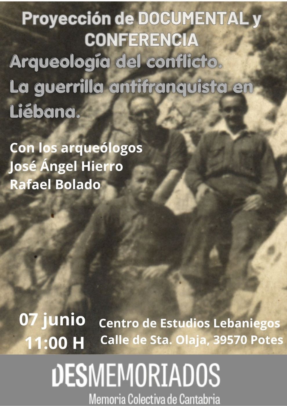 Cartel La guerrilla antifranquista en Liébana